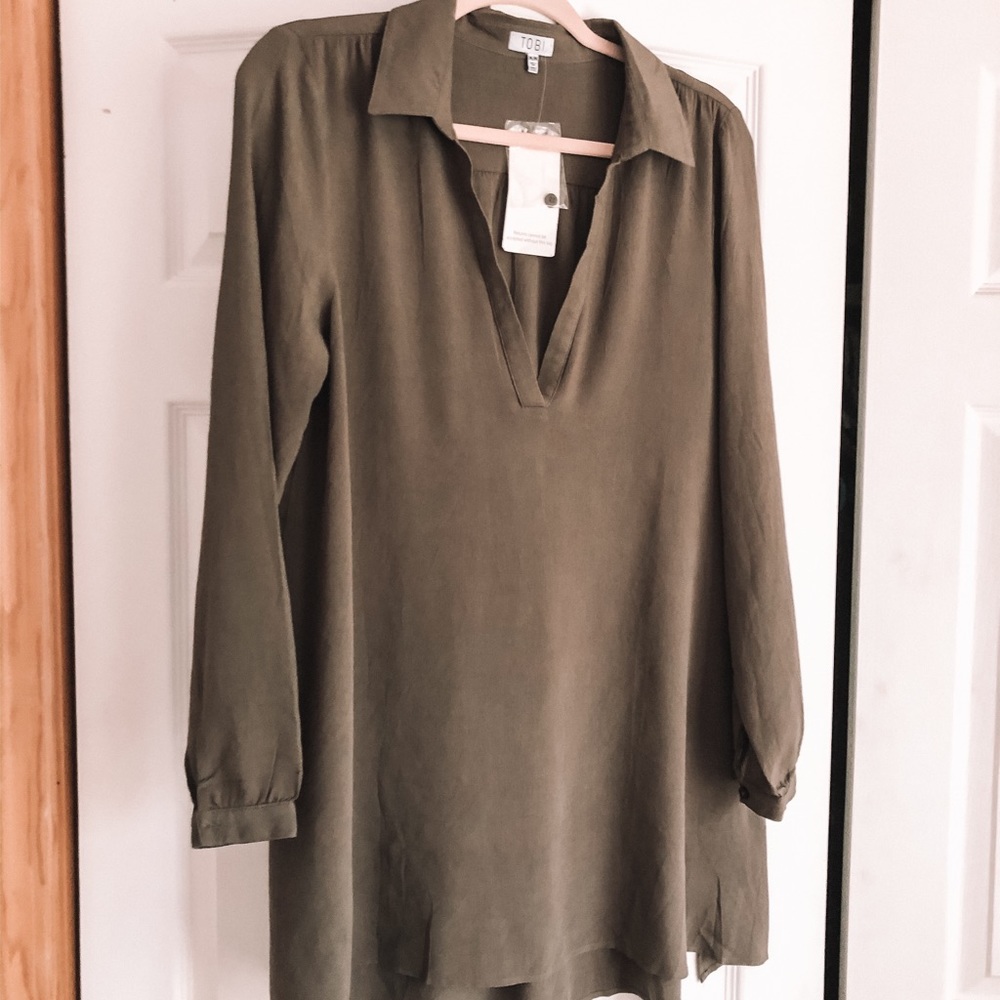 Tobi Army Green Dress